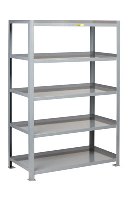 5 Shelf - Heavy-Duty Welded Steel Shelving - Retaining Lips