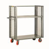 2-Sided Adjustable Shelf Truck, w/ 2 Shelves, 48'W x 24'D x 57'H