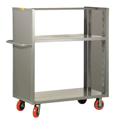 2-Sided Adjustable Shelf Truck with Solid Panel Ends