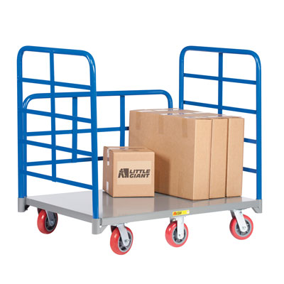 6-Wheel Double End Racks & Side Rack Platform Truck, 3,600 lbs. Capacity