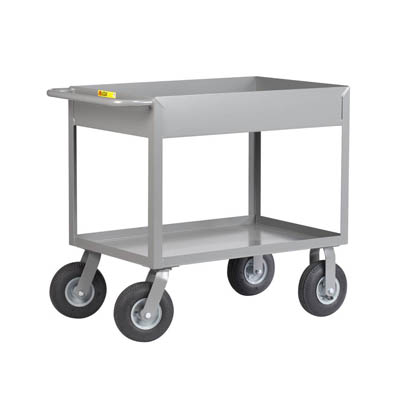 6" Cushion Load Deep Shelf Truck, 9" Pneumatic Casters (1,200 lbs. capacity)