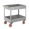 6' Deep Shelf Truck, 2 Shelves & 5' Polyurethane Casters 