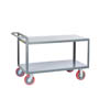 Flush Shelf Merchandise Collector, 6' Polyurethane Casters (3,600 lbs. capacity)