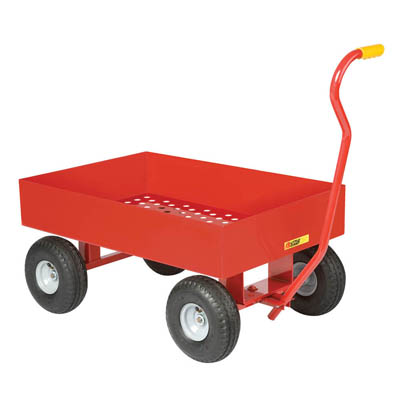 Steel Deck Trucks with 6" Sides, Perforated Steel Deck (1,200 lbs. Capacity)