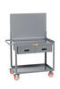 Mobile Workstation w/ Pegboard Panel & 2 Drawers