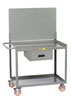 Mobile Workstation w/ Pegboard Panel & Storage Drawer
