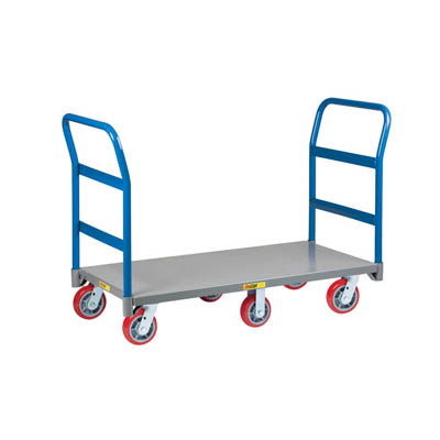 6-Wheel Platform Truck 30"W, 2 Handles (3,600 lbs. Capacity)