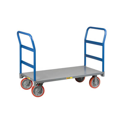 Double Handle Platform Truck 36"W, 8" Polyurethane Casters (3,600 lbs. Capacity)