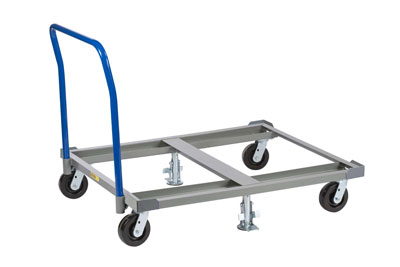 Pallet Dolly w/ Handle & 2 Floor Locks
