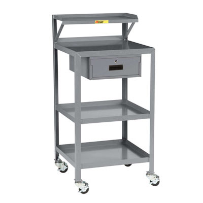 Mobile Shop Desk w/ Leg Levelers & 1 Drawer