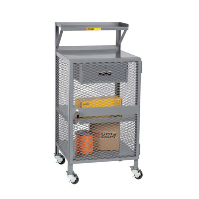 Mobile Enclosed Shop Desk w/ Drawer