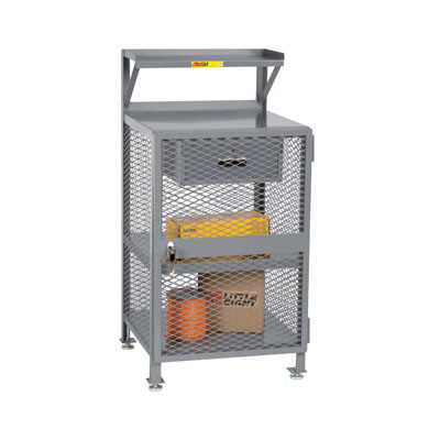 Stationary Enclosed Shop Desk w/ Drawer