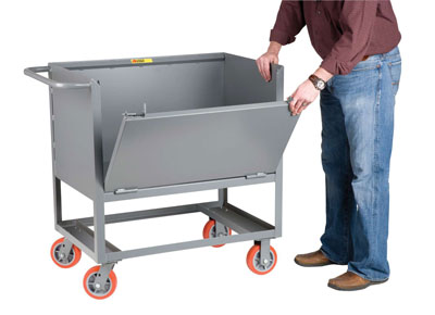 Raised Platform Box Truck w/ Solid Sides & Gate