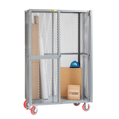 All Welded Mobile Storage Locker w/ No Center Shelf