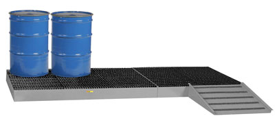 Low Profile Spill Control Platform, 6 Drum