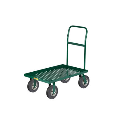 Nursery Platform Truck with Perforated Lip-Up Deck, 10" Solid Rubber Wheels (1,200 lbs. Capacity)