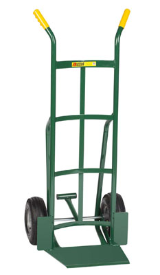 Shovel Nose Hand Truck, Foot Kick Model w/ Dual Handle