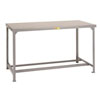 Welded Steel Workbench w/ Open Base- Adjustable, 24' & 30' Deep