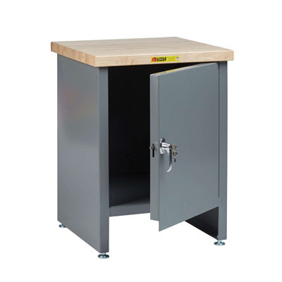 Compact Work Center Cabinet w/ Locking Door
