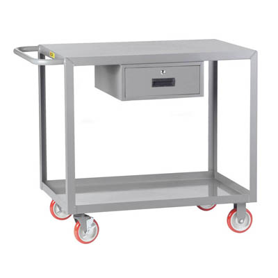 Welded Service Cart w/Drawer, 36"W x 24"D x 36"H