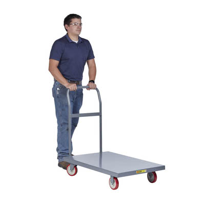 Steel Deck Platform Trucks, 5" Polyurethane Casters (1,200 lbs. Capacity)