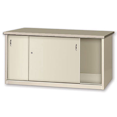 CS Series Sliding Door Cabinets Basic + Door Steel Top 28"D