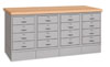 DBU Series Drawer Base Benches, 72'W x 30'D x 34'H
