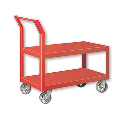 TR Series Single Push Handle Heavy Duty Trucks, 24" W ide