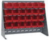 Bench Rack w/ (24) 5-3/8'L Bins, 27' Long