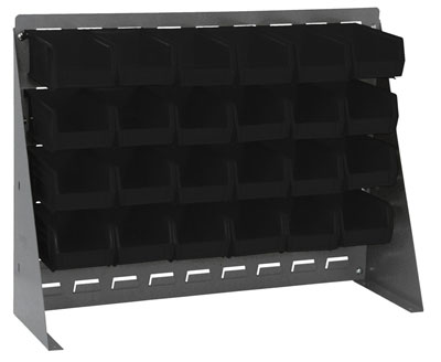 Bench Rack w/ (24) 7-3/8"L Bins, 27"Long
