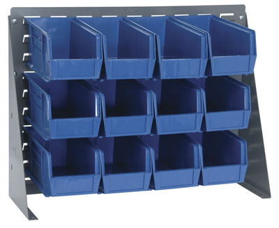 Bench Rack w/ (12) 10-7/8"L Bins, 27" Long