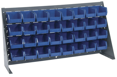 Bench Rack w/ (32) 5-3/8"L Bins, 36" Long