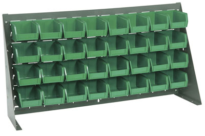 Bench Rack w/ (32) 5-3/8"L Bins, 36" Long