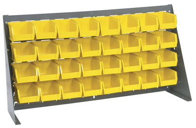 Bench Rack w/ (32) 5-3/8"L Bins, 36" Long