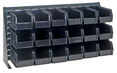 Bench Rack w/ (18) 10-7/8"L  Bins, 36" Long