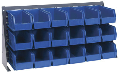 Bench Rack w/ (18) 10-7/8"L  Bins, 36" Long