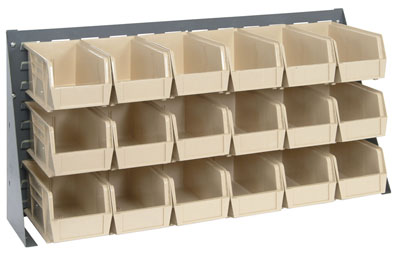 Bench Rack w/ (18) 10-7/8"L  Bins, 36" Long