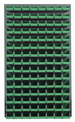 Louvered Panel w/ (120) 7-3/8" Long Bins, 36" Long