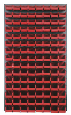 Louvered Panel w/ (120) 7-3/8" Long Bins, 36" Long