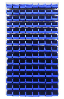 Louvered Panel w/ (120) 7-3/8" Long Bins, 36" Long