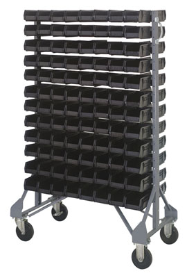 Double Sided Rail System w/ 192 Bins, 36" Long