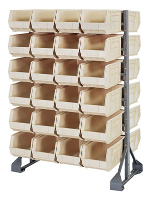 Double Sided Rail System w/ 48 Bins, 36" Long
