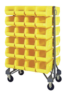 Double Sided Rail System w/ 48 Bins, 36" Long
