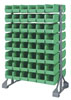 Double Sided Rail System w/ 96 Bins, 36' Long