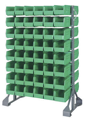 Double Sided Rail System w/ 96 Bins, 36" Long