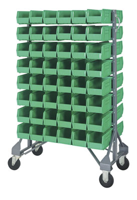 Double Sided Rail System w/ 96 Bins, 36" Long