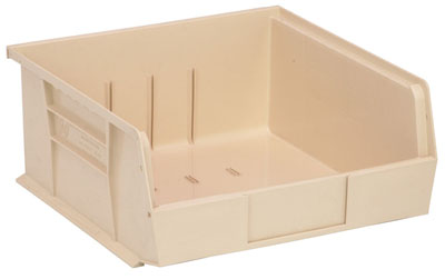Ultra Stack and Hang Bin, 10-7/8"L x 11"W x 5"H, Caron of 6
