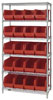 Giant Open Hopper Wire Shelving System w/ (20) 18'L Bins, 18' Wide