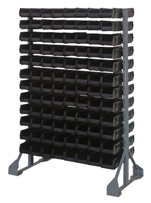 Double Sided Rail System w/ 192 Bins, 36" Long