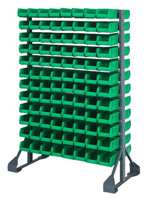 Double Sided Rail System w/ 192 Bins, 36" Long